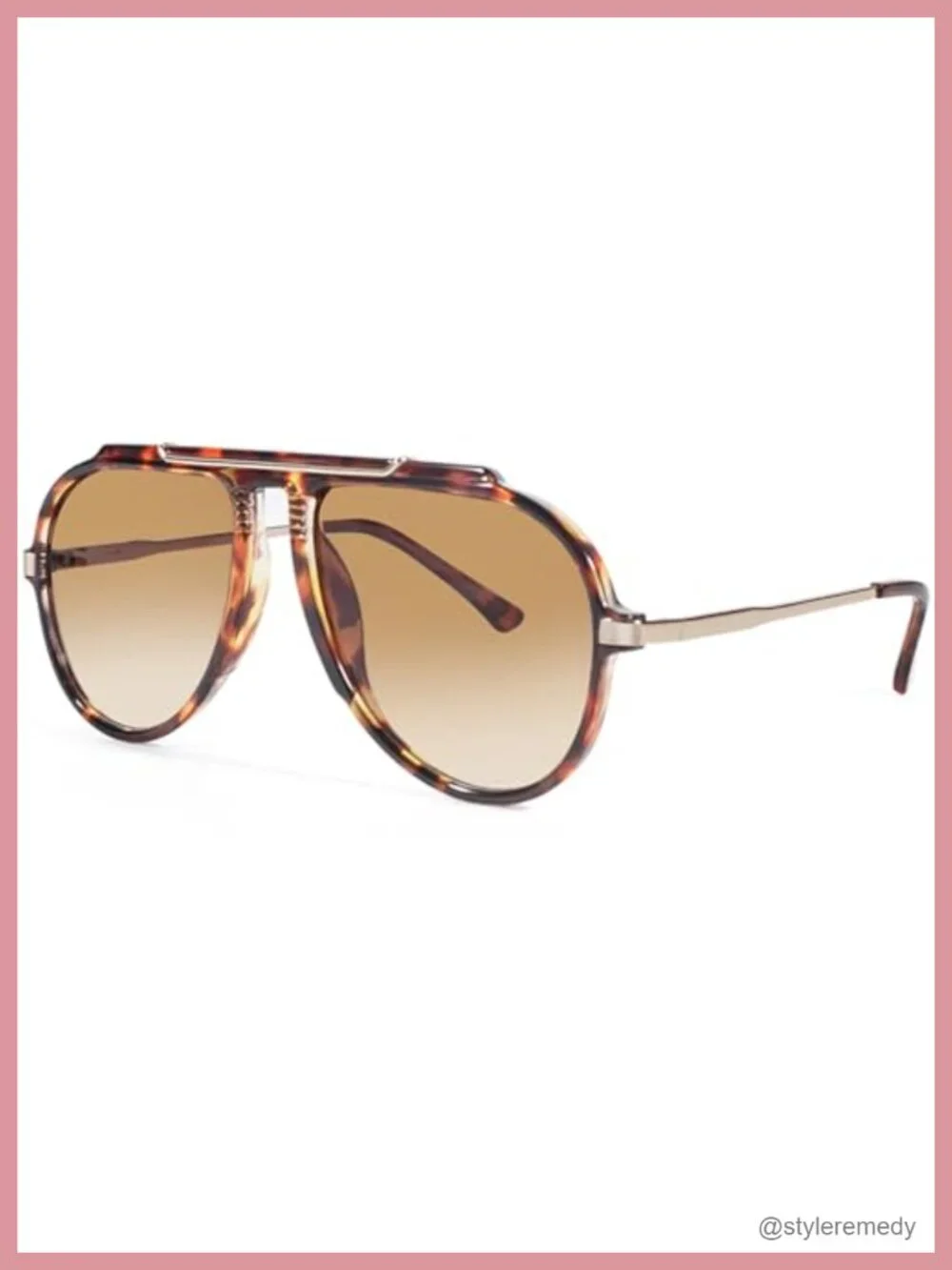 Oversized Aviator Sunglasses Women Men Retro Vintage Metal Frame UV Protection